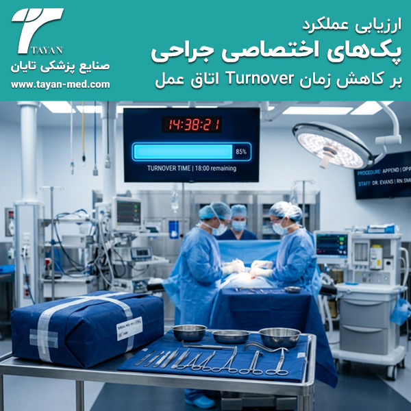  ارزیابی عملکرد پک های اختصاصی جراحی بر کاهش زمان Turnover اتاق عمل